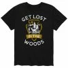 Licensed Character Men's Get Lost In Woods Tee Black -Licensed Character Shop unnamed file 36288