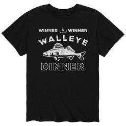 Licensed Character Men's Winner Winner Walleye Dinner Tee Blue