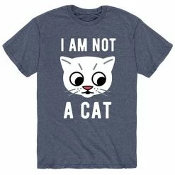 Licensed Character Men's Im Not A Cat Tee Blue -Licensed Character Shop unnamed file 36299
