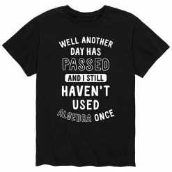 Licensed Character Men's Havent Used Algebra Tee Black