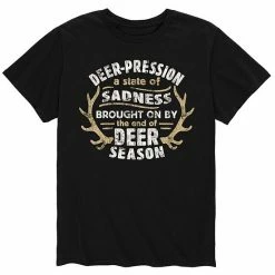 Licensed Character Men's Deerpression Definition Tee Black