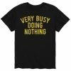 Licensed Character Men's Very Busy Doing Nothing Tee Blue