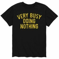 Licensed Character Men's Very Busy Doing Nothing Tee Blue