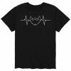 Licensed Character Men's EKG Line Beard Tee Black -Licensed Character Shop unnamed file 36327