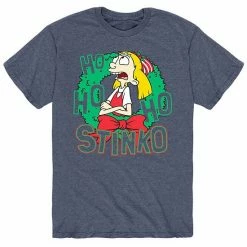 Licensed Character Men's Hey Arnold! Ho Ho Ho Stinko Tee Black -Licensed Character Shop unnamed file 36350