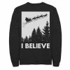 Licensed Character Men's Santa Claus I Believe Reindeer Christmas Sweatshirt Charcoal Heather -Licensed Character Shop unnamed file 36368