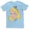 Licensed Character Men's Disney Alice In Wonderland Alice Big Face Tee Royal Heather -Licensed Character Shop unnamed file 36405