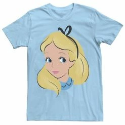 Licensed Character Men's Disney Alice In Wonderland Alice Big Face Tee Royal Heather -Licensed Character Shop unnamed file 36406