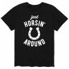 Licensed Character Men's Just Horsin Around Tee Blue -Licensed Character Shop unnamed file 36408