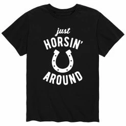 Licensed Character Men's Just Horsin Around Tee Blue -Licensed Character Shop unnamed file 36411