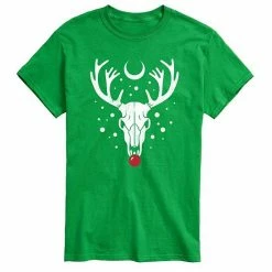 Licensed Character Men's Reindeer Skull Tee Green -Licensed Character Shop unnamed file 36419