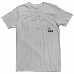 Alternative view of Licensed Character Men's DC Fandome Batman Starry Batman Logo Fill Tee Silver