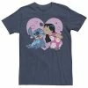 Licensed Character Men's Disney Lilo & Stitch Valentine's Day Lilo Kiss Tee -Licensed Character Shop unnamed file 36461