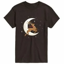Licensed Character Men's Reindeer Moon Tee Blue -Licensed Character Shop unnamed file 36491