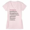 Licensed Character Juniors' List Of Ladies & Attributes V-Neck Tee Athletic Heather -Licensed Character Shop unnamed file 36506