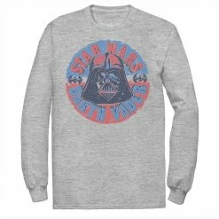 Licensed Character Men's Star Wars Darth Vader Circle Text Portrait Tee White