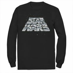 Licensed Character Men's Star Wars Chrome Logo Graphic Tee Black -Licensed Character Shop unnamed file 36564