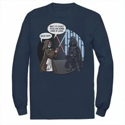 Licensed Character Men's Star Wars Darth Vader & Obi-Wan Comic Graphic Tee Navy -Licensed Character Shop unnamed file 36569