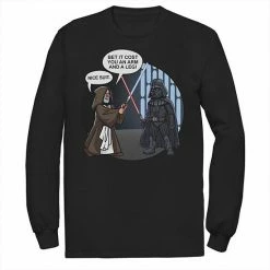 Licensed Character Men's Star Wars Darth Vader & Obi-Wan Comic Graphic Tee Navy -Licensed Character Shop unnamed file 36570
