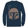 Licensed Character Men's Star Wars Boba Fett Helmet Cheetah Print Fill Tee Navy -Licensed Character Shop unnamed file 36574