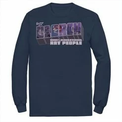 Licensed Character Men's Invader Zim Greetings From Blorch Long Sleeve Graphic Tee Black -Licensed Character Shop unnamed file 36680