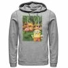 Licensed Character Men's Despicable Me Minions Bob & Flamingos Pullover Hoodie -Licensed Character Shop unnamed file 36703