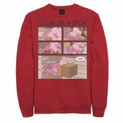 Licensed Character Men's Cartoon Network Stevens Universe Lion In A Box Comic Strip Fleece Royal