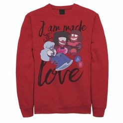 Licensed Character Men's Cartoon Network Steven Universe I Am Made Of Love Sweatshirt Royal
