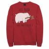 Licensed Character Men's Cartoon Network Bare Bears Ice Bear Take Care Of It Axe Fleece Red -Licensed Character Shop unnamed file 36715
