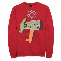 Licensed Character Men's Nickelodeon Danny Phantom Fenton Science Logo Fleece Red -Licensed Character Shop unnamed file 36729