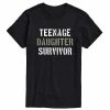 Licensed Character Men's Teenage Daughter Survivor Tee Black -Licensed Character Shop unnamed file 36735