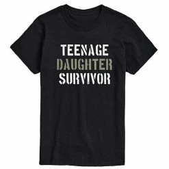 Licensed Character Men's Teenage Daughter Survivor Tee Black