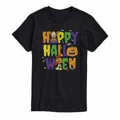 Licensed Character Men's Garfield Happy Halloween Tee Black