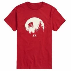 Licensed Character Men's ET Bike Moon Tee Red -Licensed Character Shop unnamed file 36848