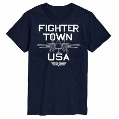 Licensed Character Men's Top Gun Fighter Town Tee Black -Licensed Character Shop unnamed file 36850