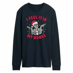 Licensed Character Men's I Feel It In My Bones Long Sleeve Tee Black -Licensed Character Shop unnamed file 36867