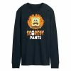 Licensed Character Men's SpongeBob SquarePants Scaredy Pants Long Sleeve Tee Navy -Licensed Character Shop unnamed file 36881