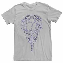 Licensed Character Men's Deathly Hallows Obliviate Purple Outline Logo Tee Black -Licensed Character Shop unnamed file 36946
