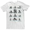Licensed Character Men's Nintendo Super Mario Mario Kart Silhouette Racers Tee Silver -Licensed Character Shop unnamed file 36951