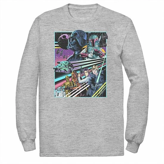 Licensed Character Men's Star Wars Neon Rebel Alliance Poster Tee White 3 Licensed Character Men's Star Wars Neon Rebel Alliance Poster Tee White