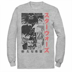 Licensed Character Men's Star Wars Manga Comic PaneTee White