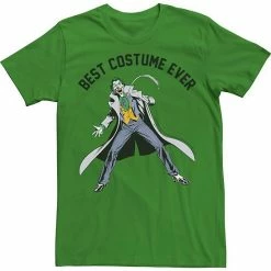 Licensed Character Men's DC Comics Joker Best Costume Tee Kelly