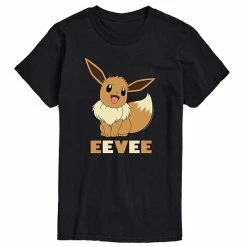 Licensed Character Men's Pokemon Eevee Tee Black -Licensed Character Shop unnamed file 3701
