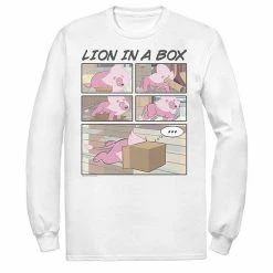 Licensed Character Men's Cartoon Network Stevens Universe Lion In A Box Comic Strip Tee White -Licensed Character Shop unnamed file 37029
