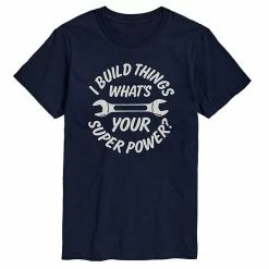 Licensed Character Men's I Build Things Tee Black -Licensed Character Shop unnamed file 37109