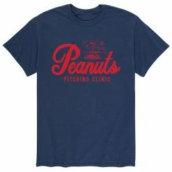 Licensed Character Men's Peanuts Pitching Clinic Tee Navy -Licensed Character Shop unnamed file 37112