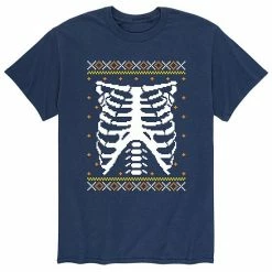 Licensed Character Men's Skeleton Chest Ugly Tee Black -Licensed Character Shop unnamed file 37115