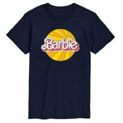 Licensed Character Men's Barbie Sunburst Logo Tee Navy -Licensed Character Shop unnamed file 37124