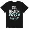 Licensed Character Men's Beach Happy Place Tee Blue -Licensed Character Shop unnamed file 37131