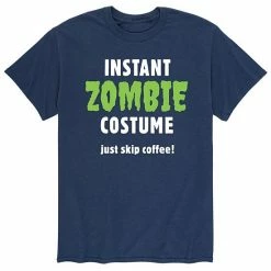 Licensed Character Men's "Instant Zombie Costume" Tee Blue -Licensed Character Shop unnamed file 37256